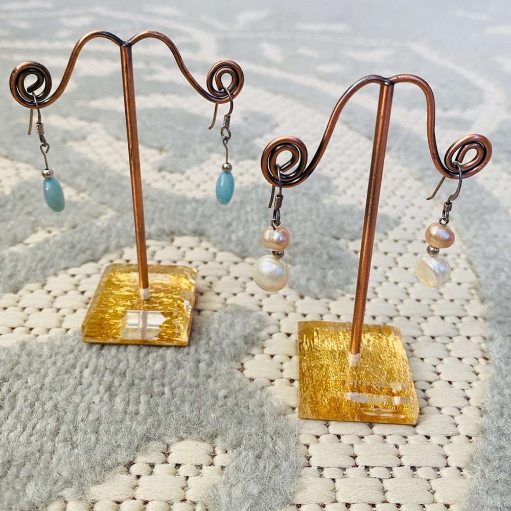 Handmade gemstone earrings